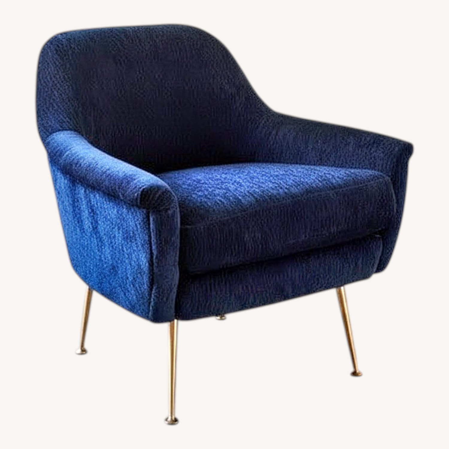 West Elm Phoebe Blue Accent Chair - image-0