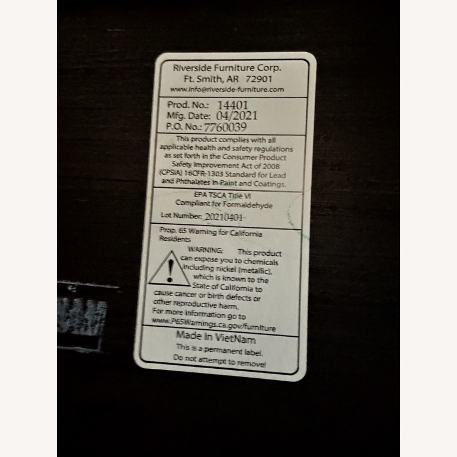 Dark Brown Wood Coffee Table - image-3