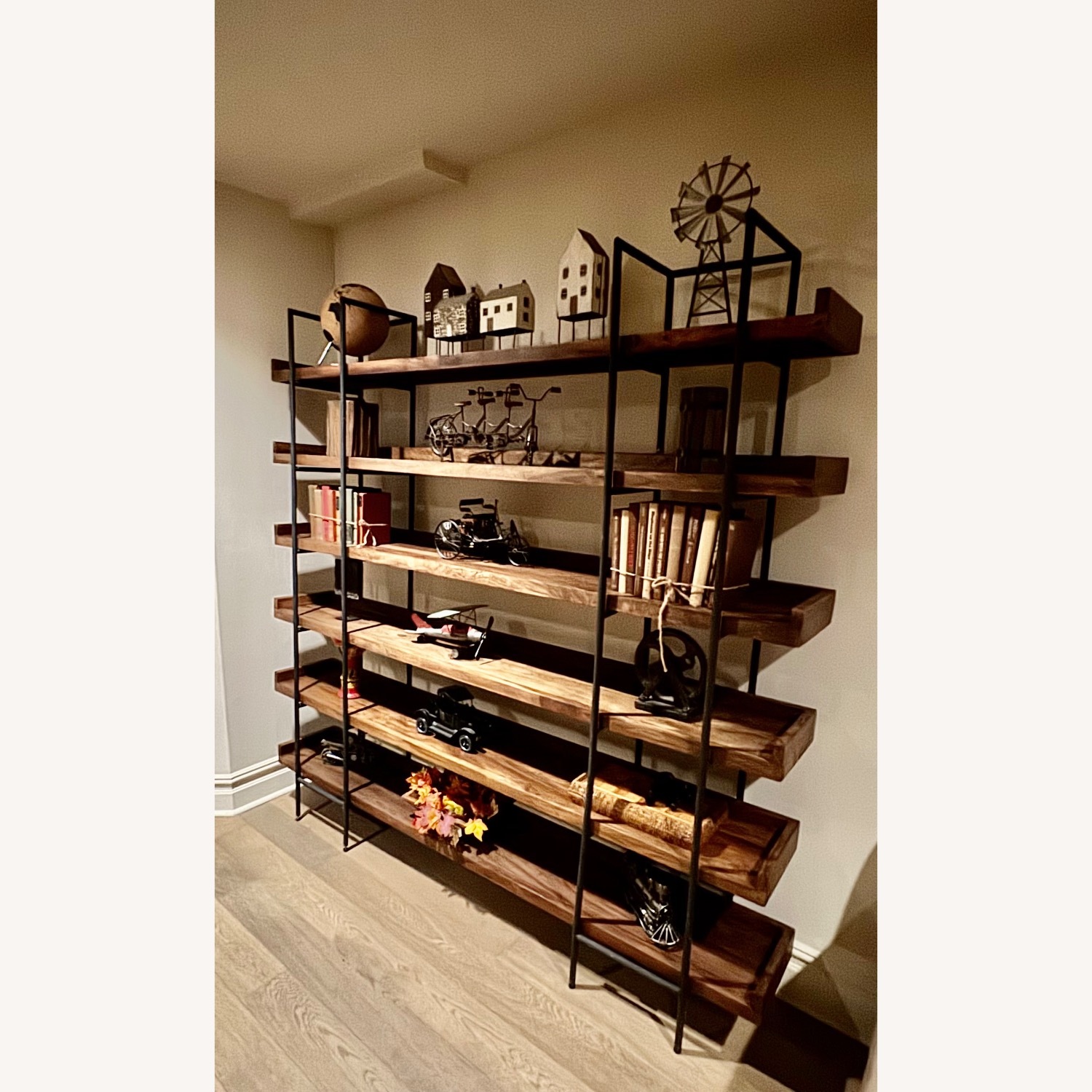 Crate & Barrel Dark Brown Wood Bookcase - image-2