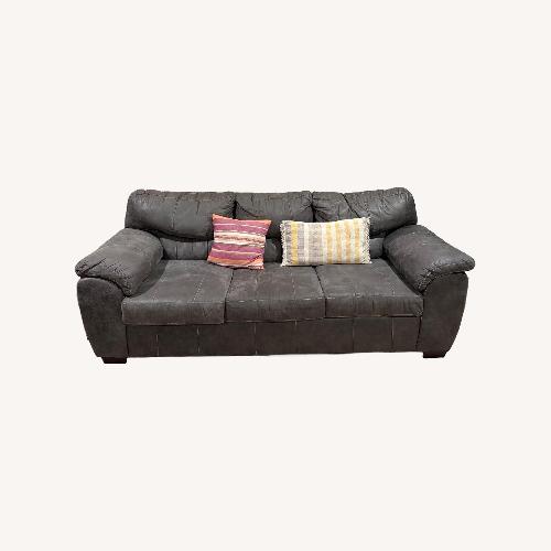 Used Value City Furniture Dark Brown 3+ Seater Sofa for sale on AptDeco