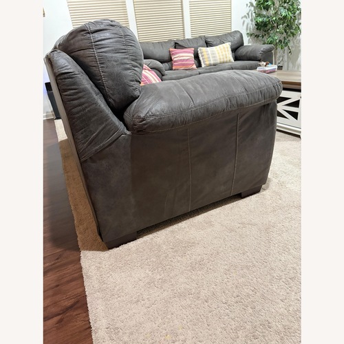 Used Value City Furniture Dark Brown 3+ Seater Sofa for sale on AptDeco