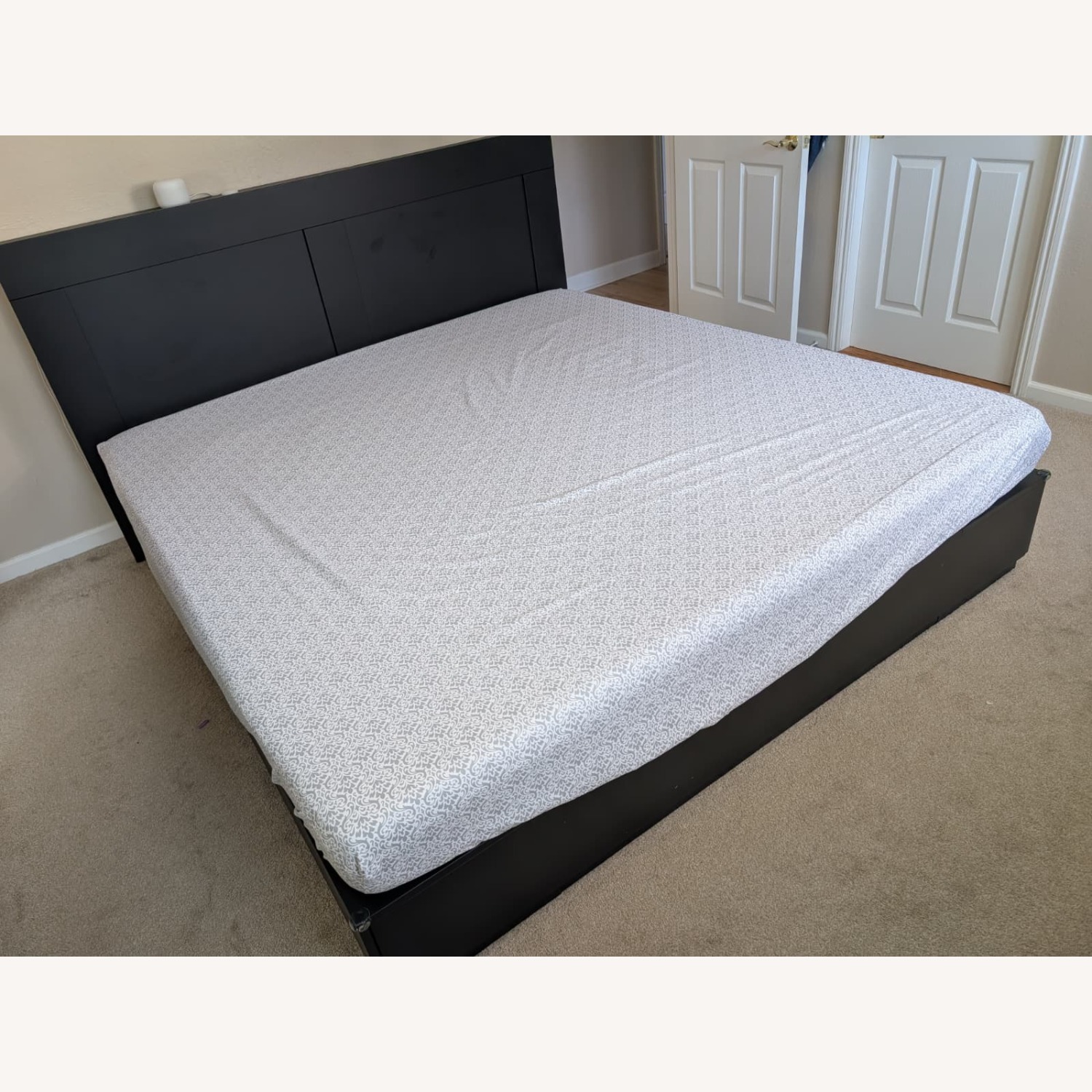 IKEA Nordli Bed Black Wood King Bed - image-2