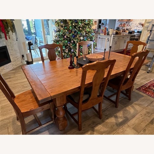 Used Pottery Barn Cortona Natural Wood Dining Sets for sale on AptDeco