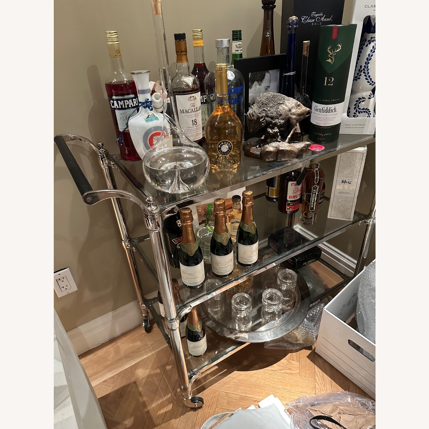 Williams Sonoma Beckett Bar Cart - image-2