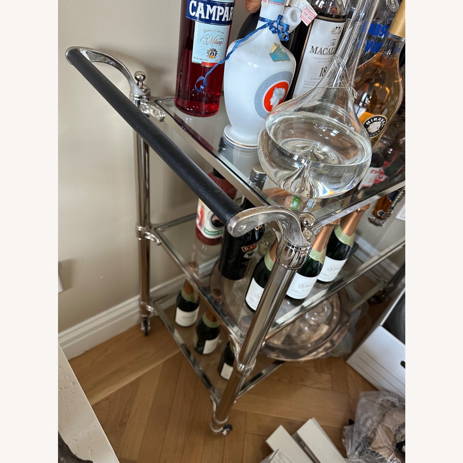 Williams Sonoma Beckett Bar Cart - image-4