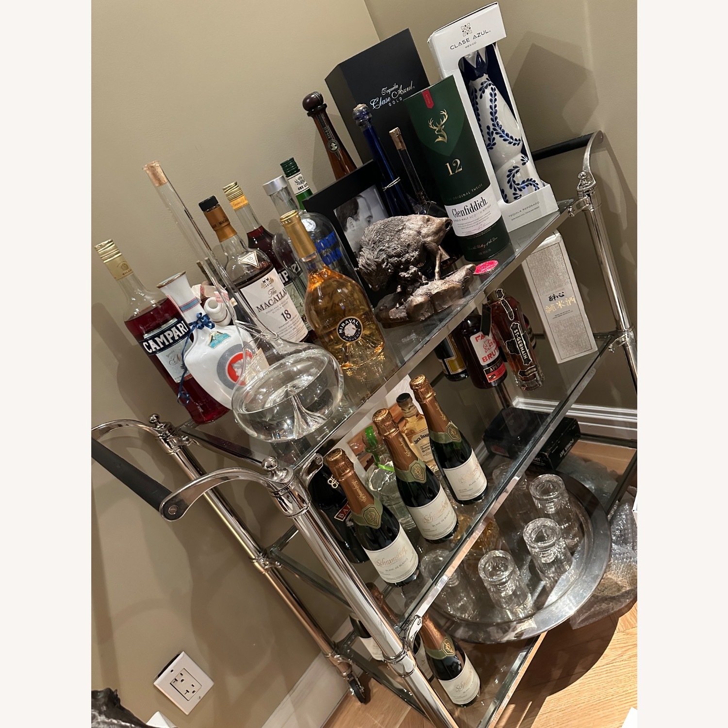 Williams Sonoma Beckett Bar Cart - image-1