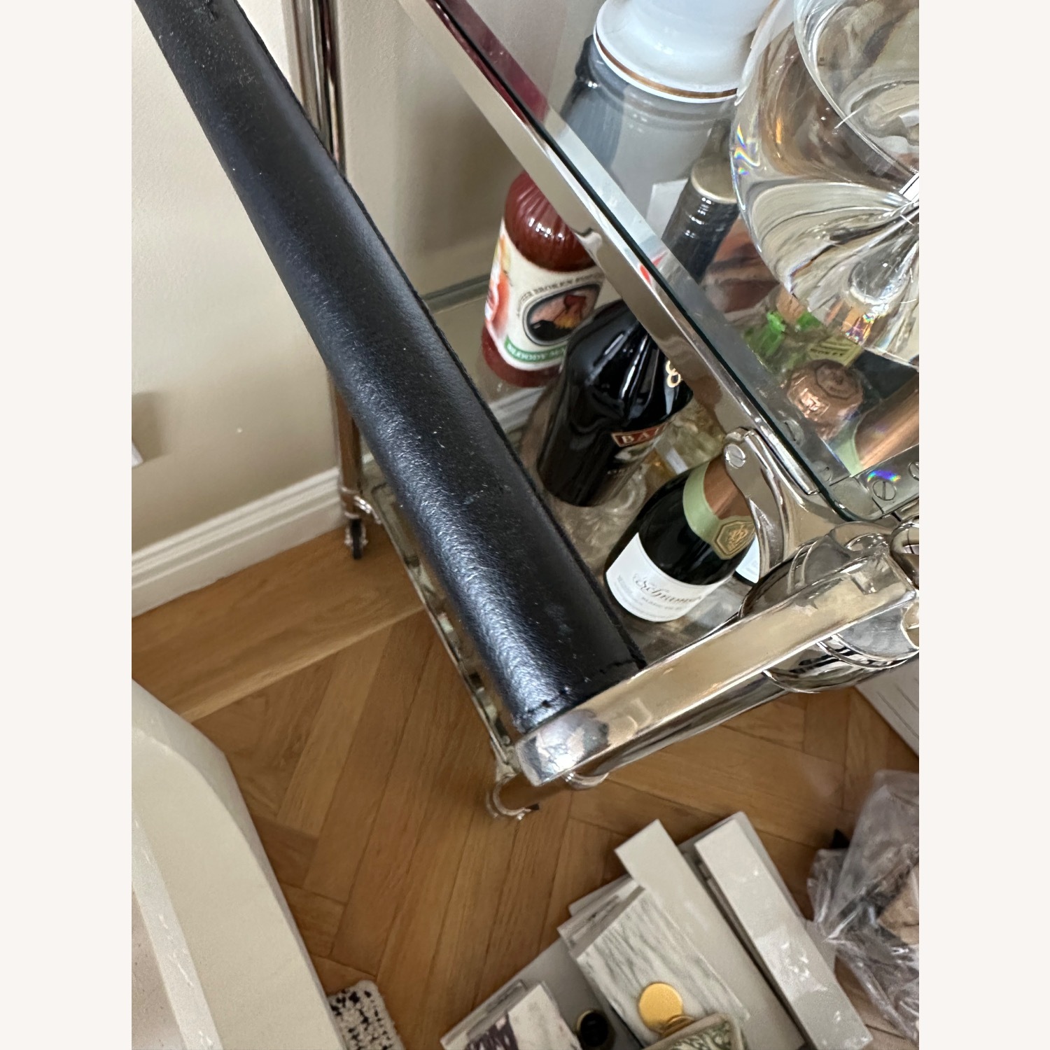 Williams Sonoma Beckett Bar Cart - image-3