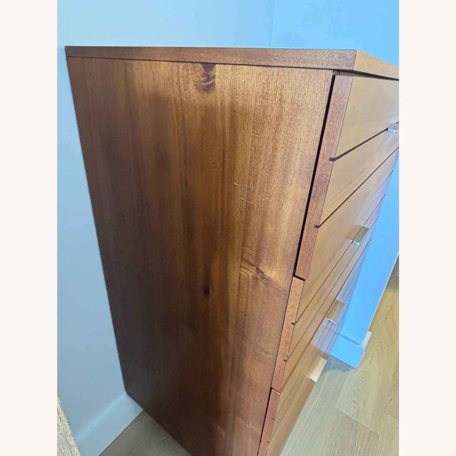 CB2 Acacia Wood Linear Tall Dresser - image-3