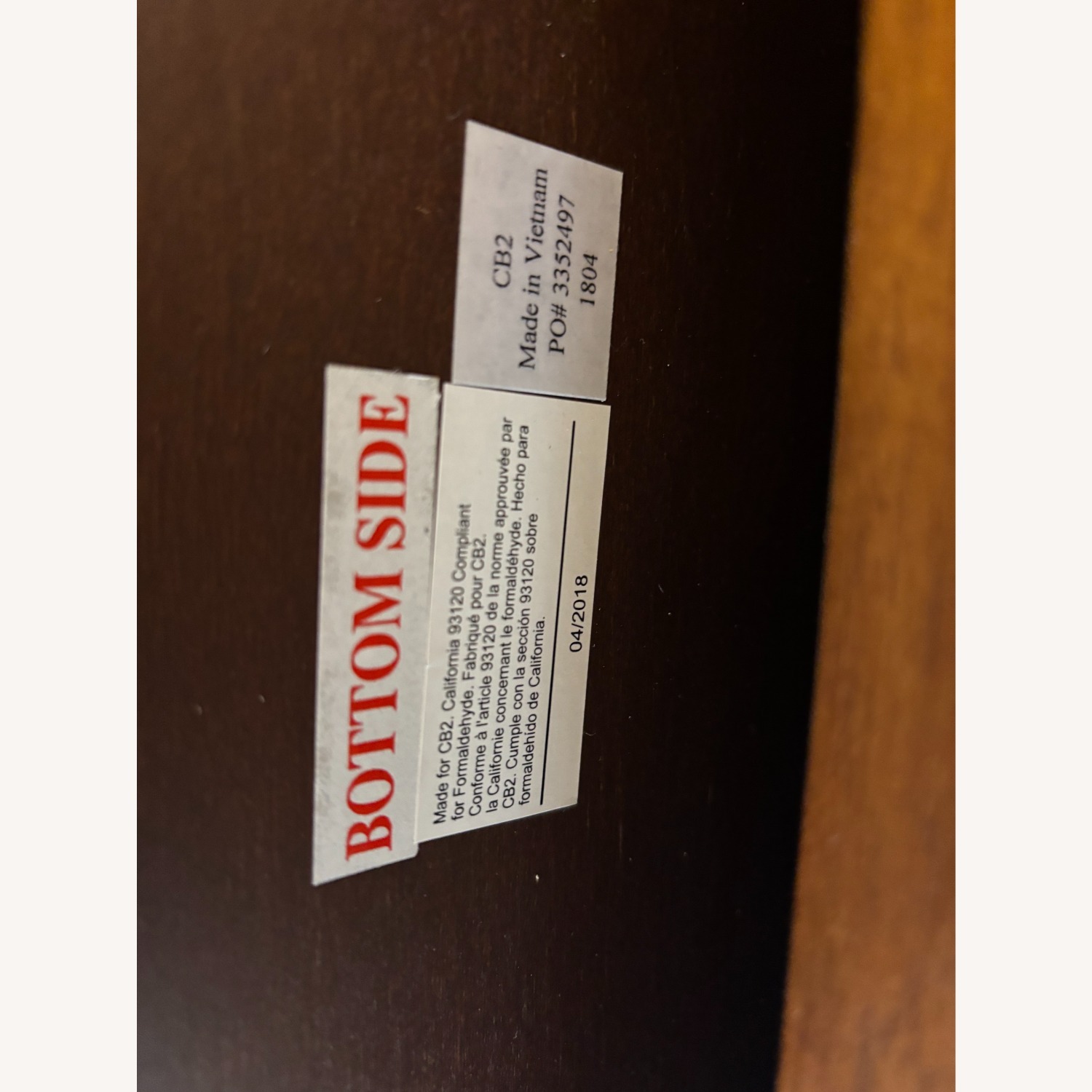 CB2 Acacia Wood Linear Tall Dresser - image-4