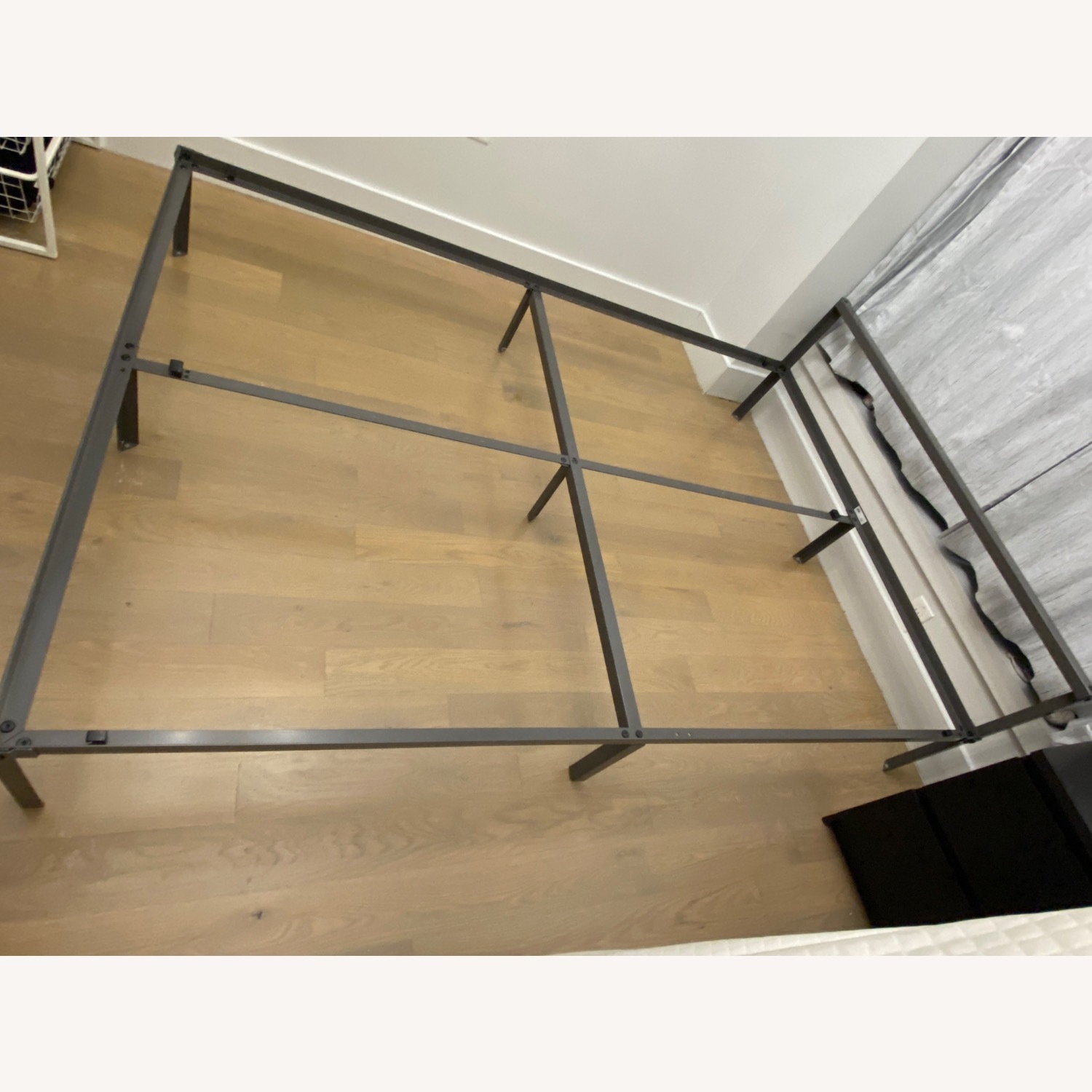 IKEA Grimsbu Light Gray Metal Full Bed - image-3