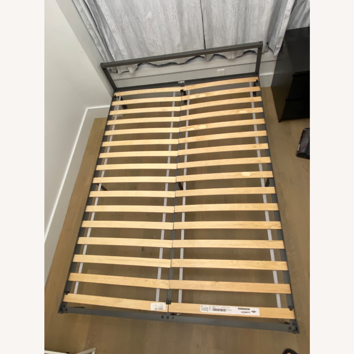 IKEA Grimsbu Light Gray Metal Full Bed - image-2