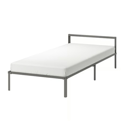 Used IKEA Grimsbu Light Gray Metal Full Bed for sale on AptDeco