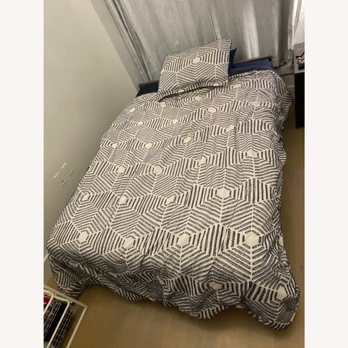 Used IKEA Grimsbu Light Gray Metal Full Bed for sale on AptDeco