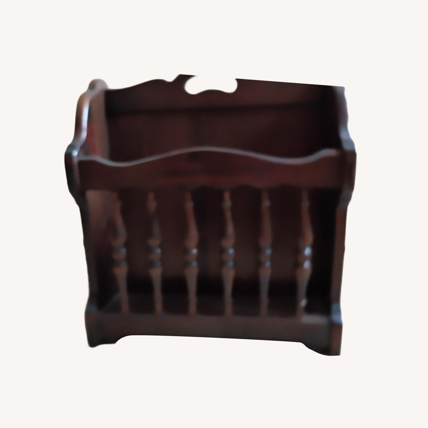 Ethan Allen American Dark Brown Wood Décor - image-5