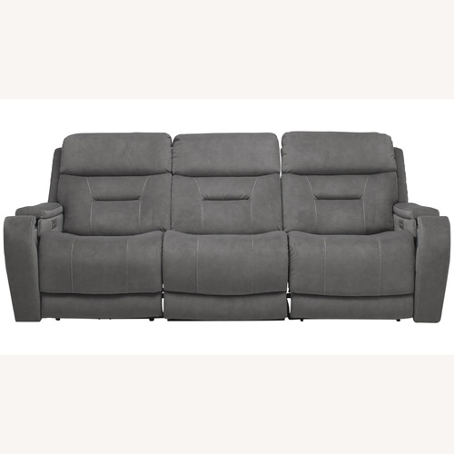 Used Raymour & Flanigan Irving Grey Sofa for sale on AptDeco