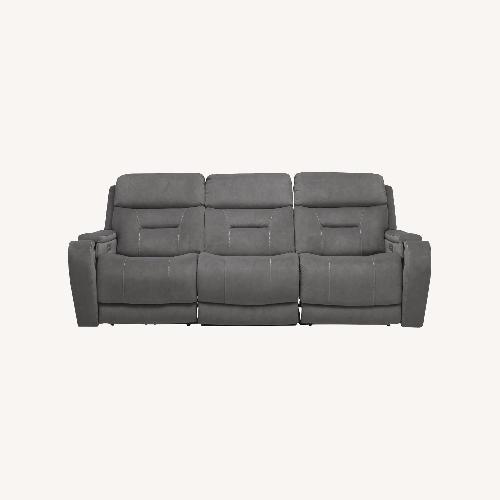 Used Raymour & Flanigan Irving Grey Sofa for sale on AptDeco