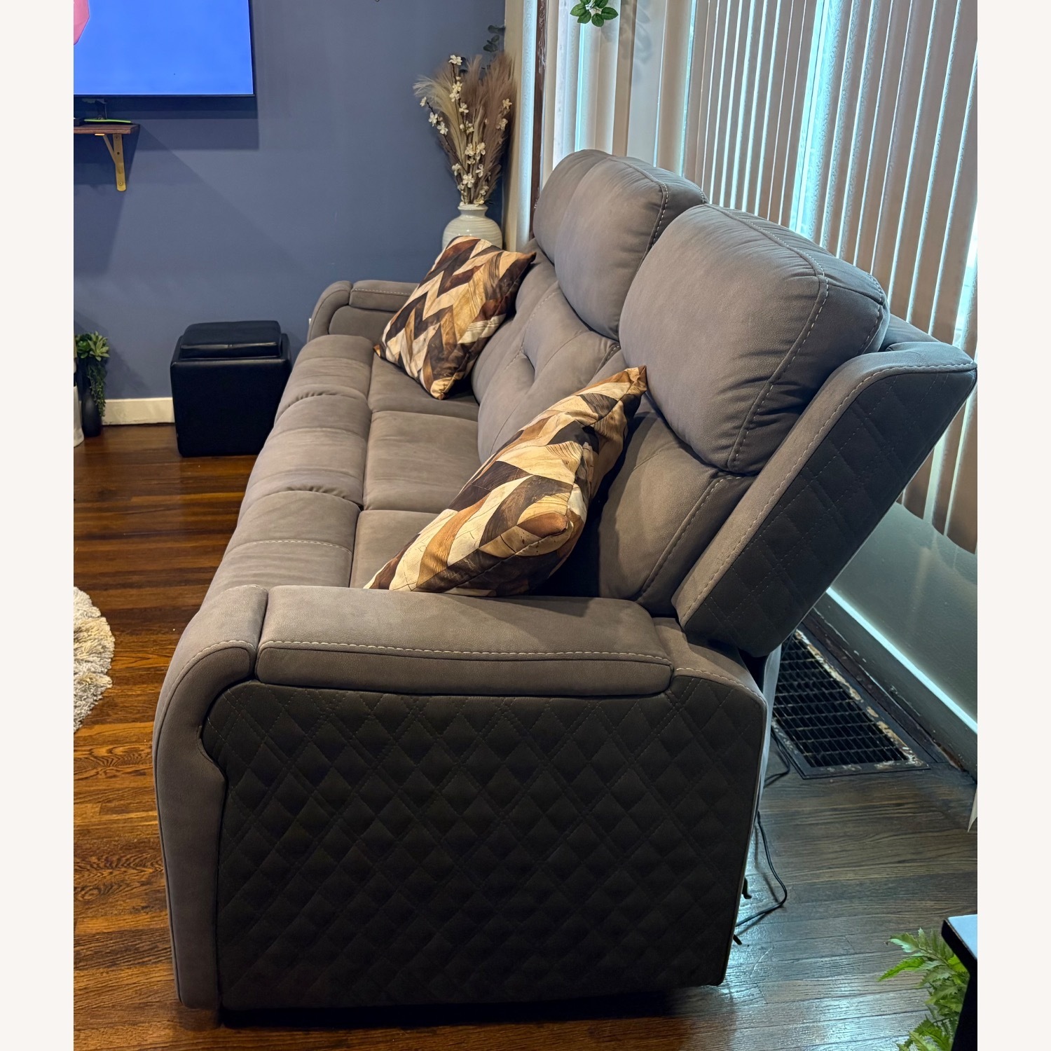 Raymour & Flanigan Irving Grey Sofa - image-2