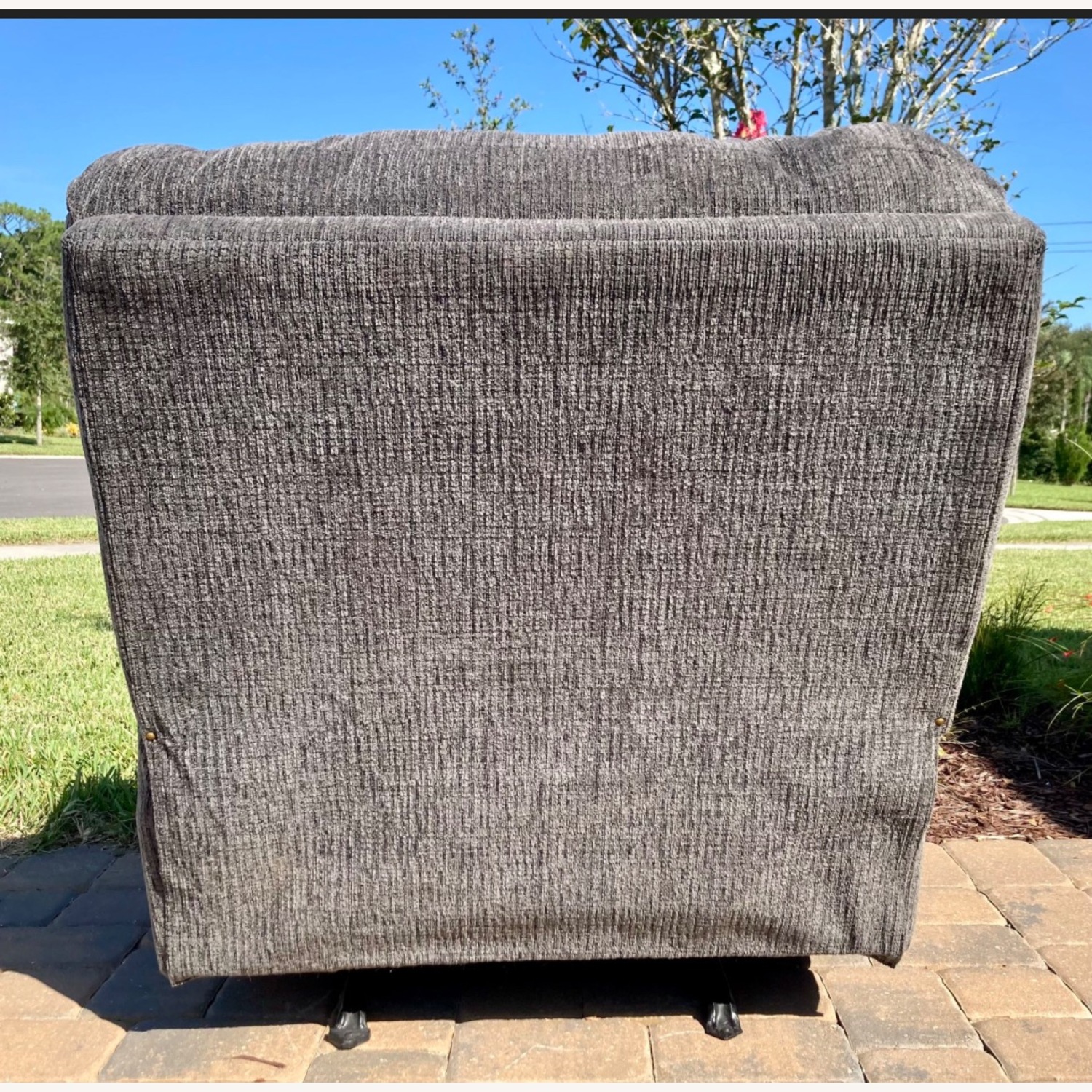 Lane Furniture Dark Gray Fabric Recliner - image-2