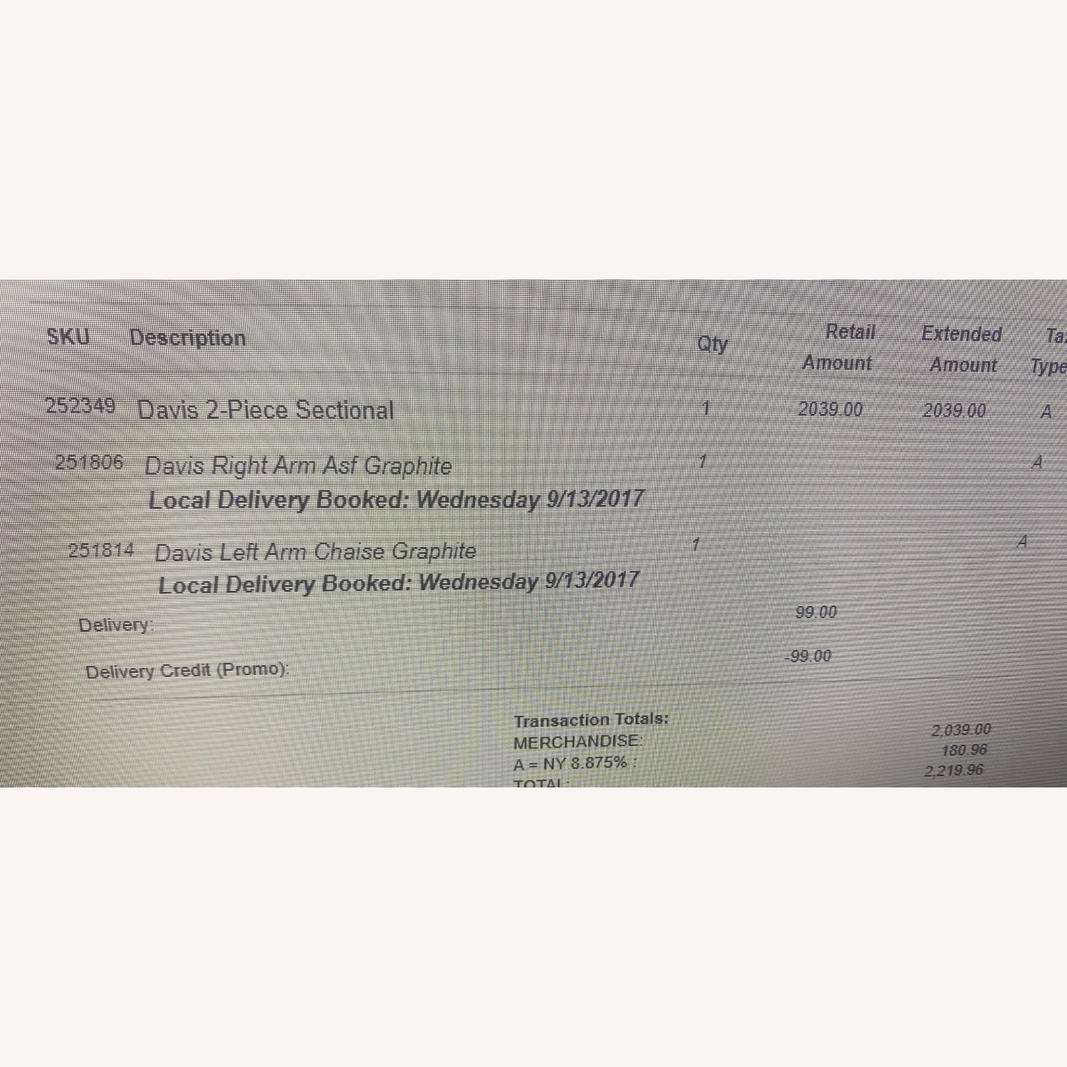 Crate & Barrel Davis 2-piece Sectional Sofa - image-4