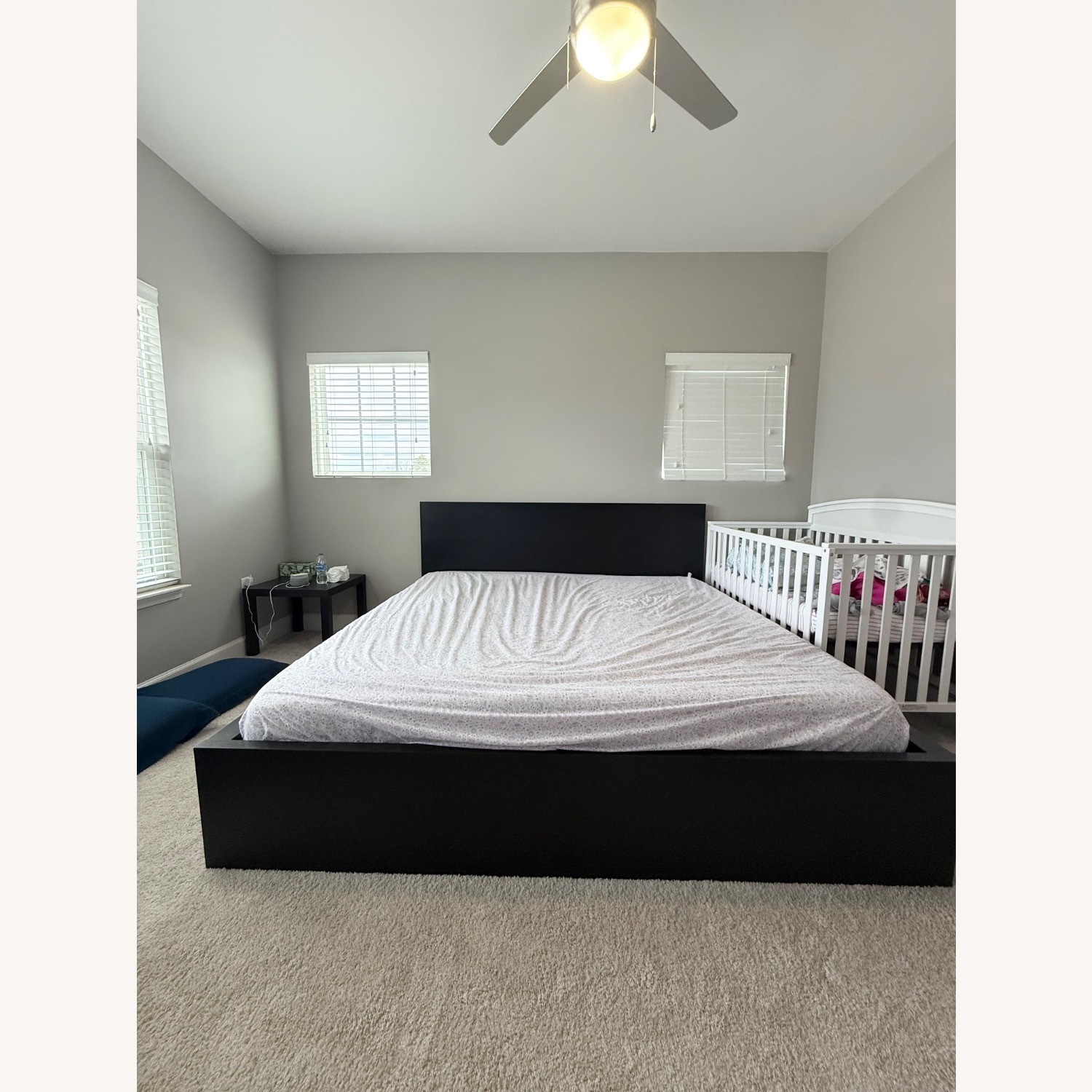 IKEA Dark Brown Wood King Bed - image-2