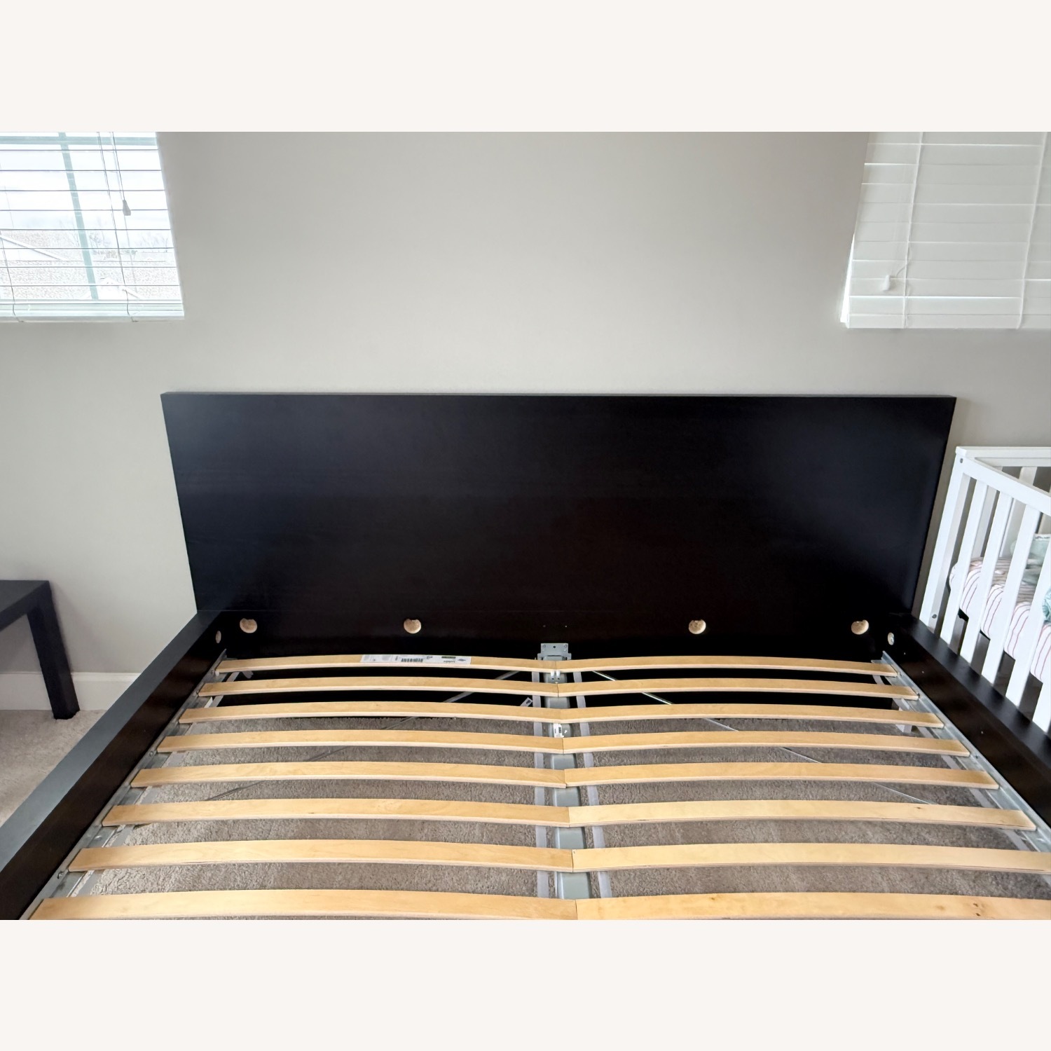 IKEA Dark Brown Wood King Bed - image-6