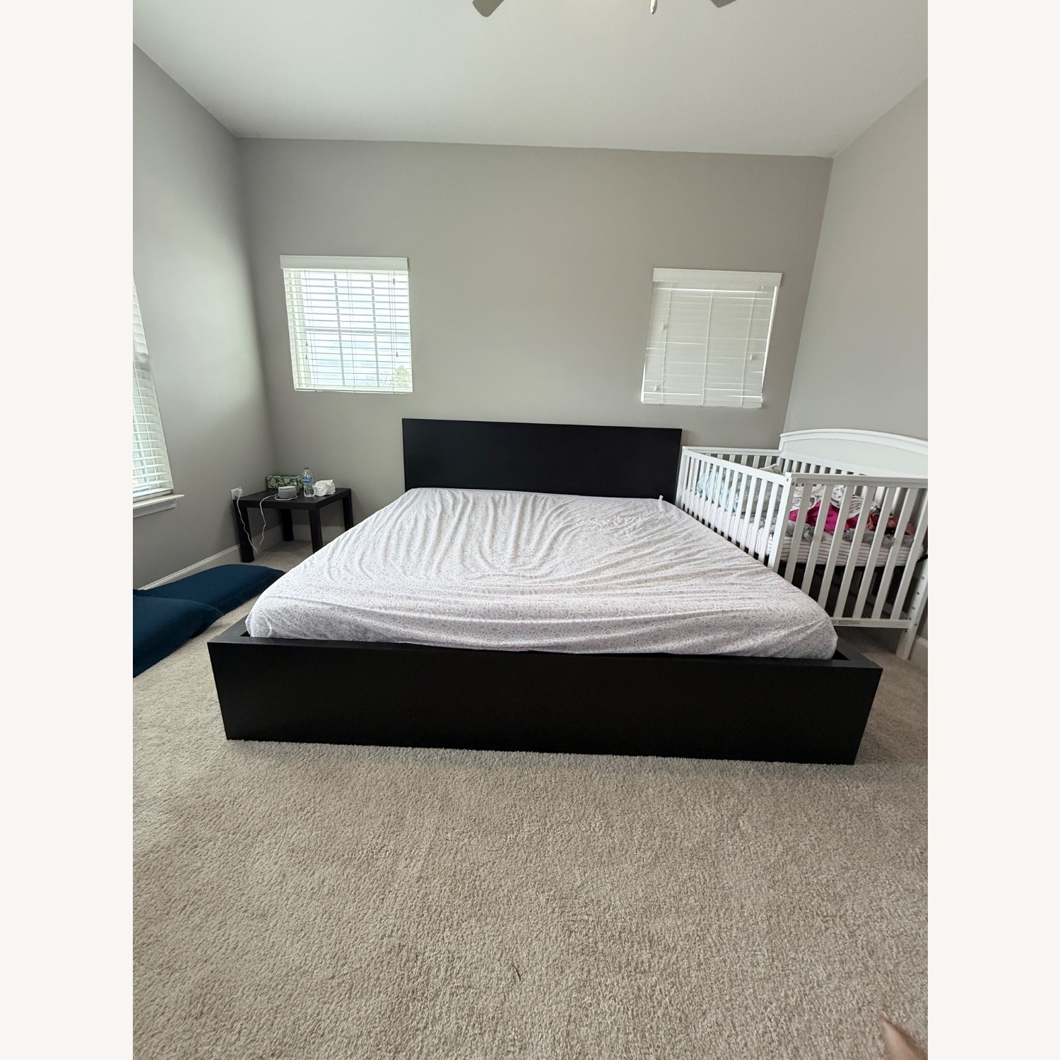 IKEA Dark Brown Wood King Bed - image-4