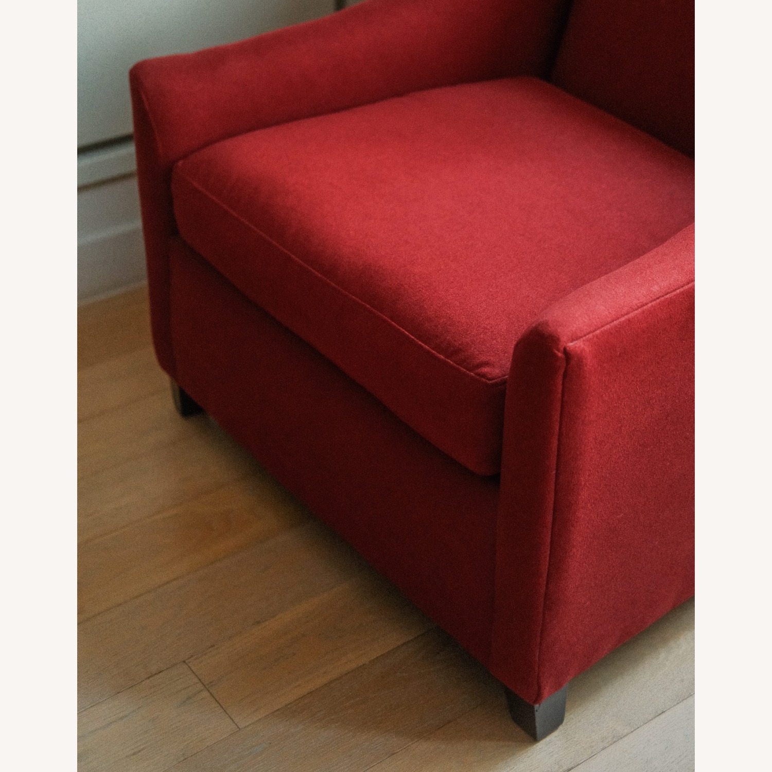 Pottery Barn Red Armchair - image-2