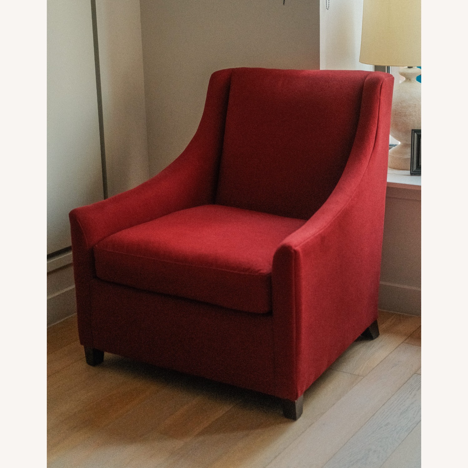 Pottery Barn Red Armchair - image-1