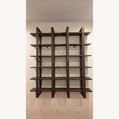 Used Dark Brown Wood Bookcase for sale on AptDeco