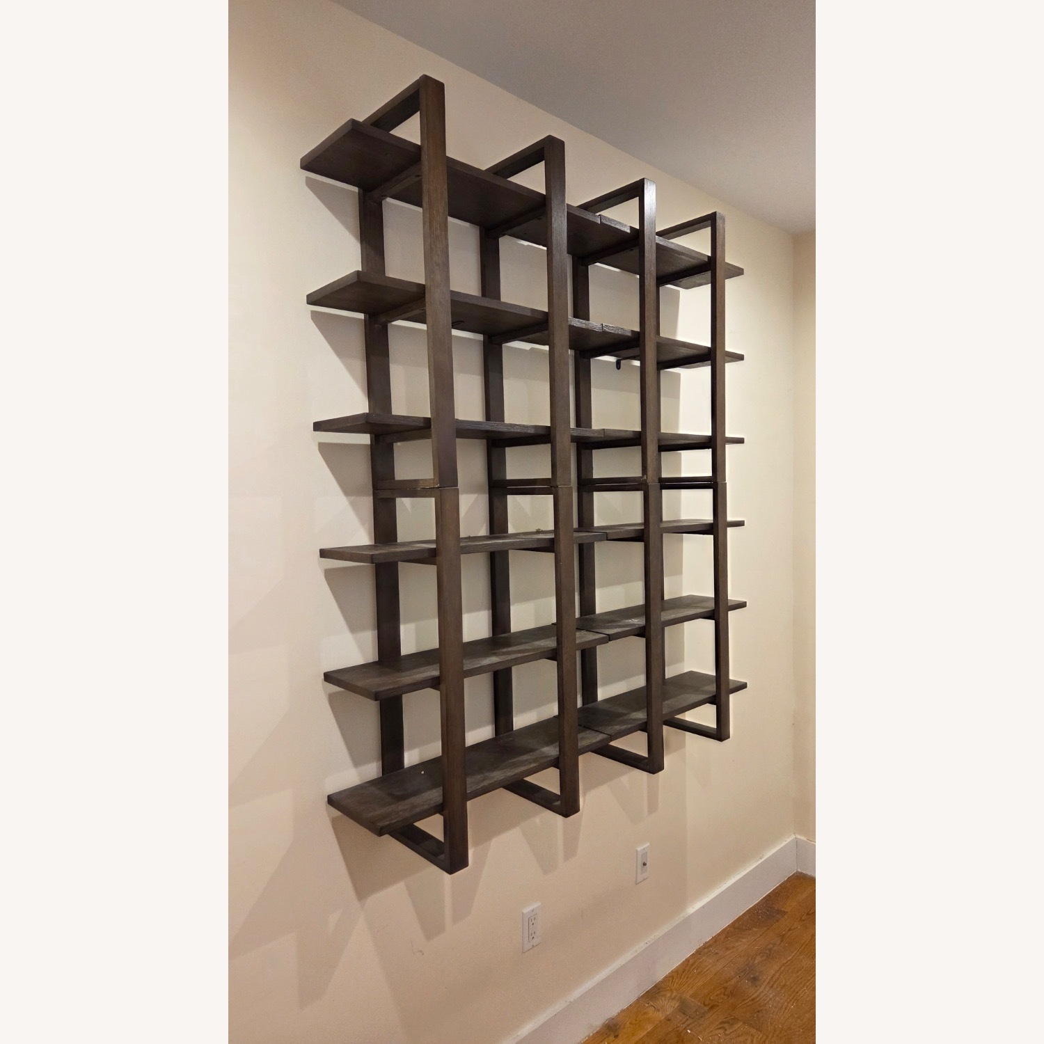 Dark Brown Wood Bookcase - image-2