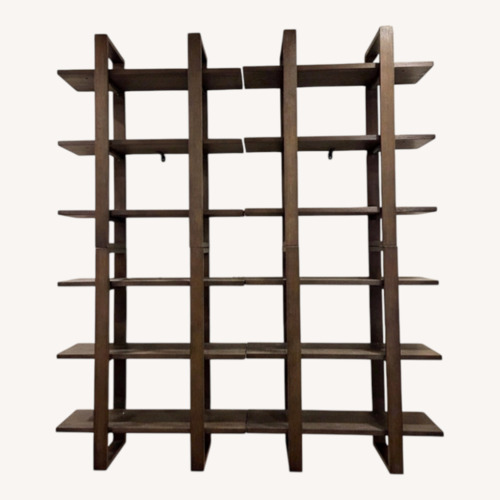 Used Dark Brown Wood Bookcase for sale on AptDeco