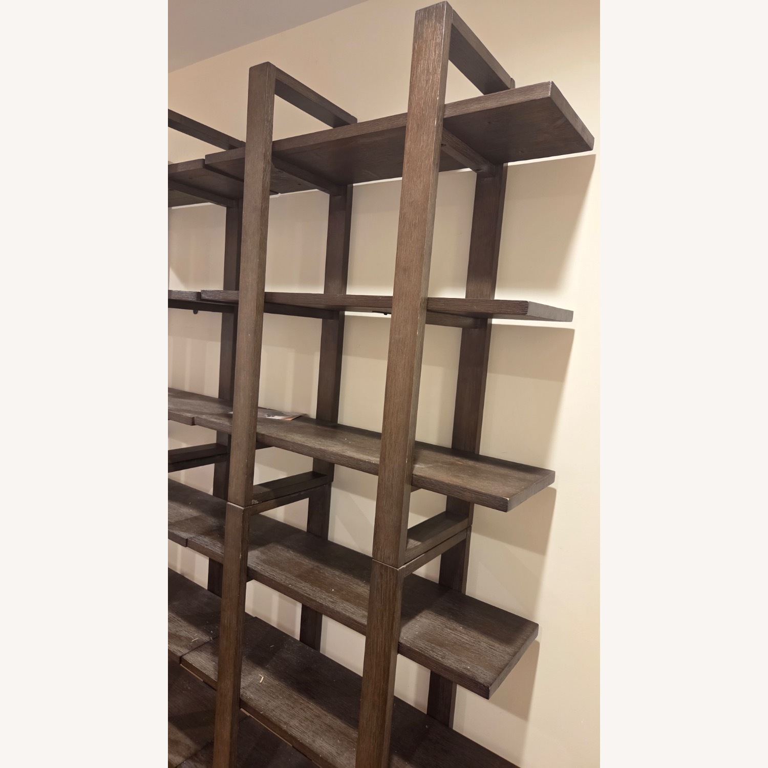 Dark Brown Wood Bookcase - image-4