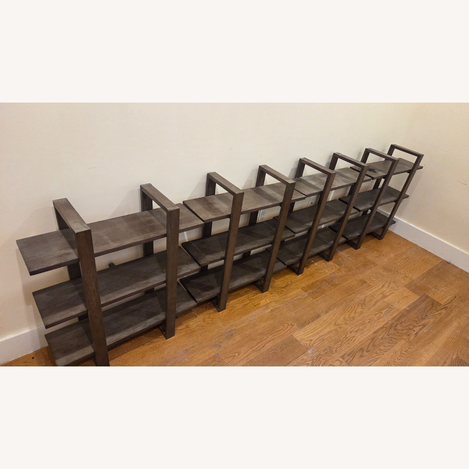 Dark Brown Wood Bookcase - image-3