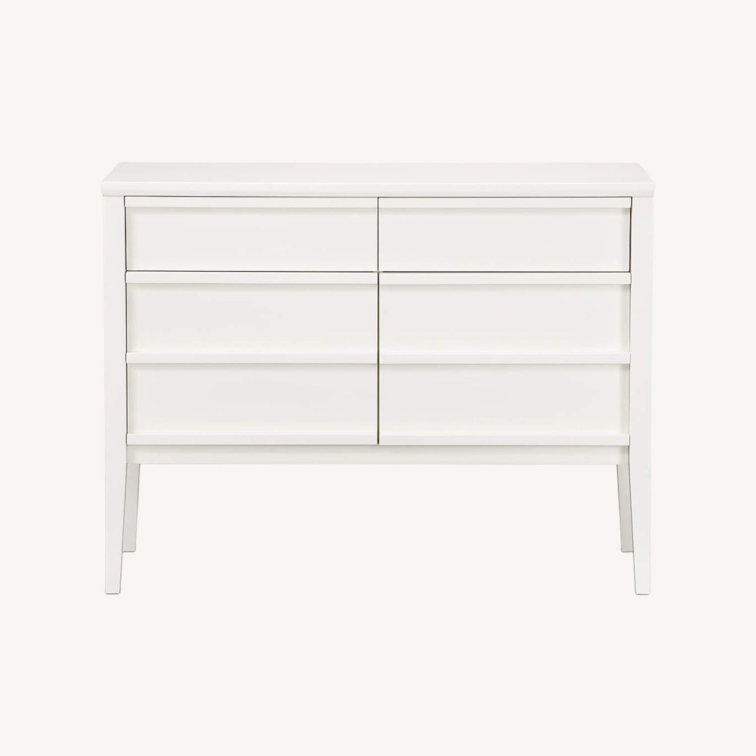 Crate & Barrel Spotlight White Credenza - image-0