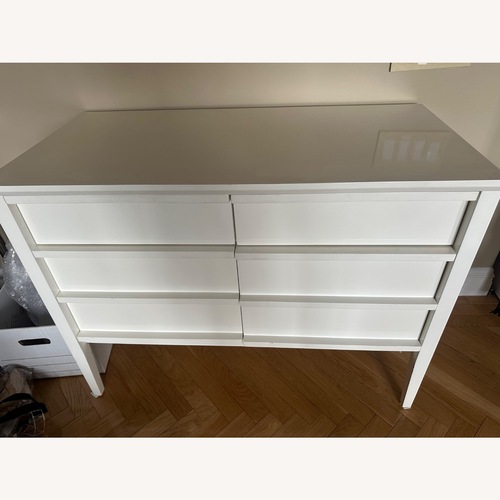 Used Crate & Barrel Spotlight White Credenza for sale on AptDeco