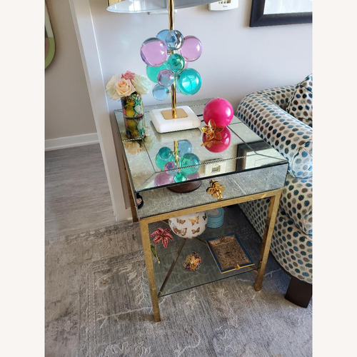 Used Jonathan Adler Delphine Mirrored Side Table for sale on AptDeco