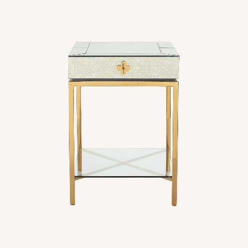 Used Jonathan Adler Delphine Mirrored Side Table for sale on AptDeco