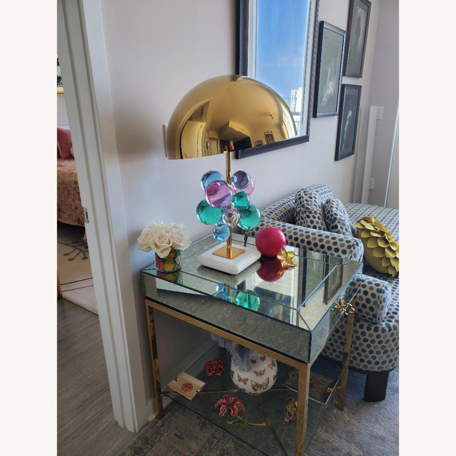 Jonathan Adler Delphine Mirrored Side Table - image-2