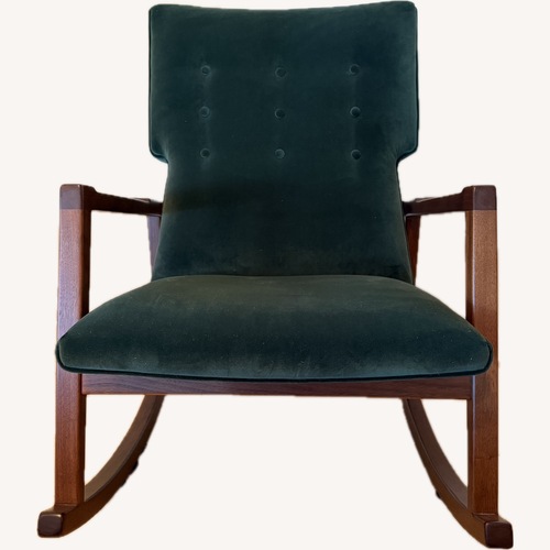 Used Jens Risom Green Velvet Armchair for sale on AptDeco