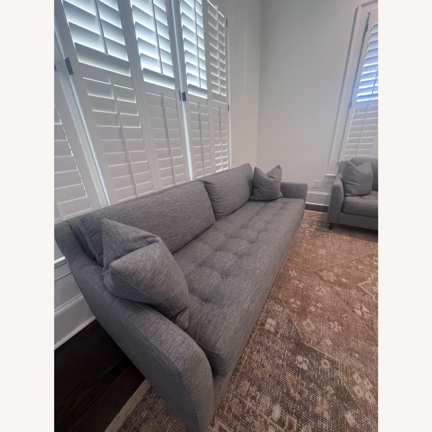 Rejuvenation Light Gray Hastings Sofa (86” - Studio) - image-2