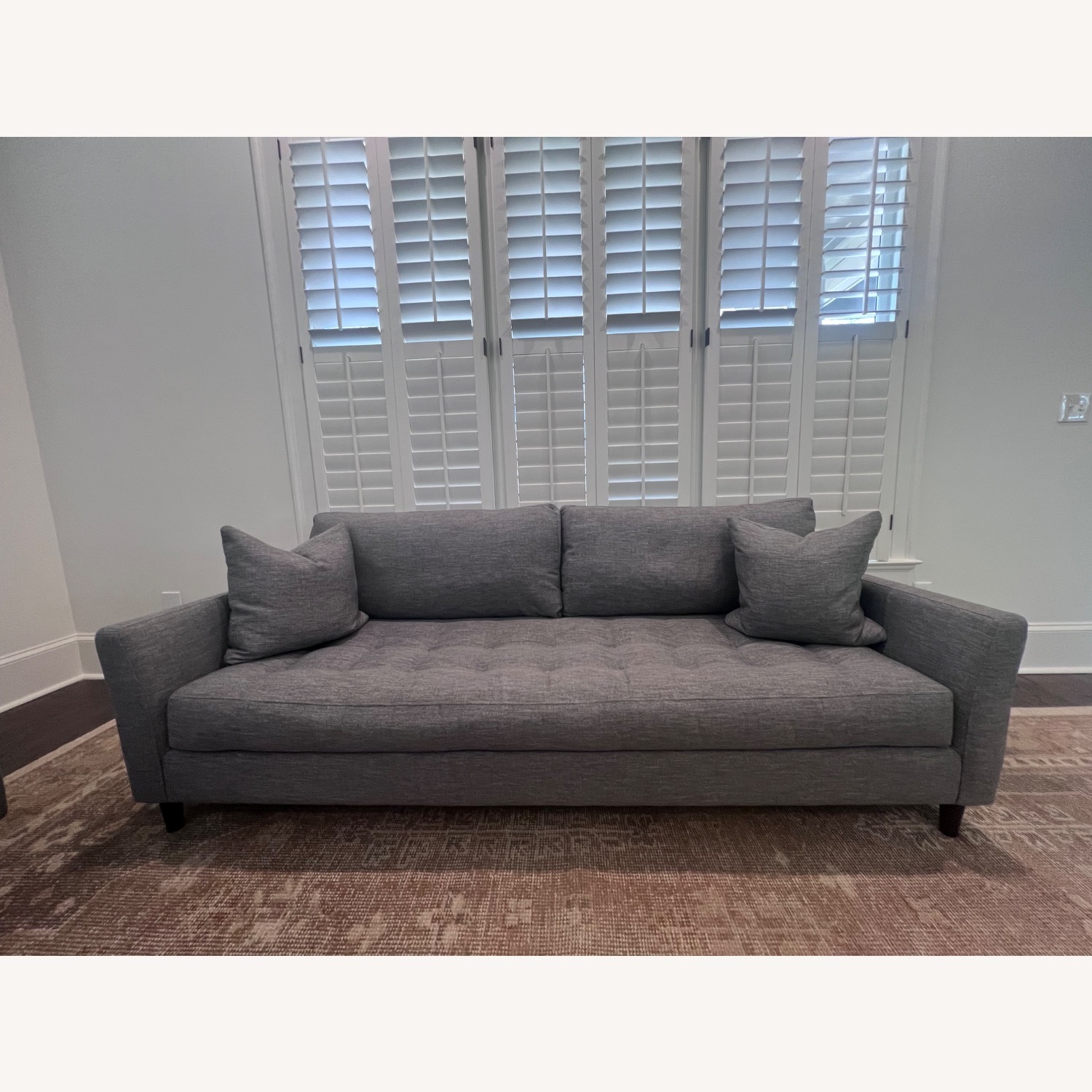 Rejuvenation Light Gray Hastings Sofa (86” - Studio) - image-5
