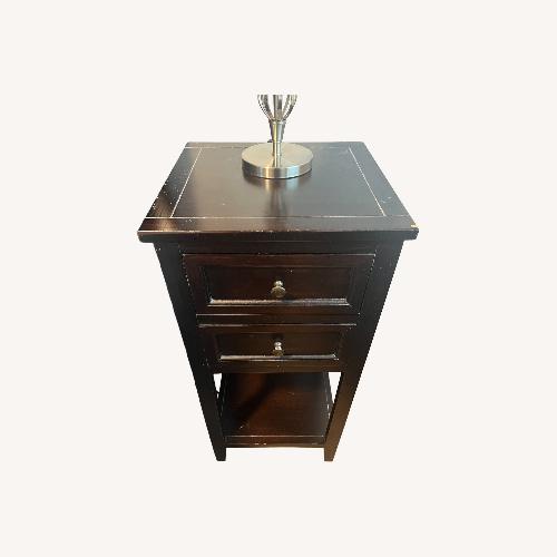 Used Hardwood Nightstand Set for sale on AptDeco