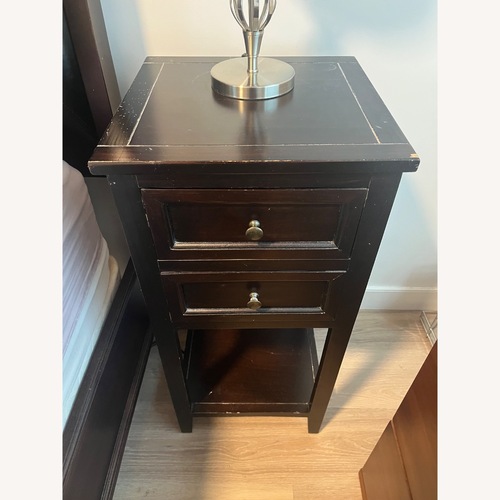 Used Hardwood Nightstand Set for sale on AptDeco