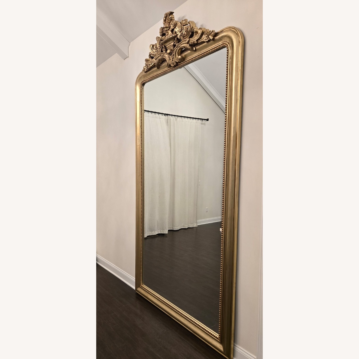 Restoration Hardware Louis Philippe Gilt Floor Mirror - image-2