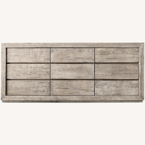 Used Restoration Hardware Drifted Reclaimed Oak 9-Drawer Dresser for sale on AptDeco
