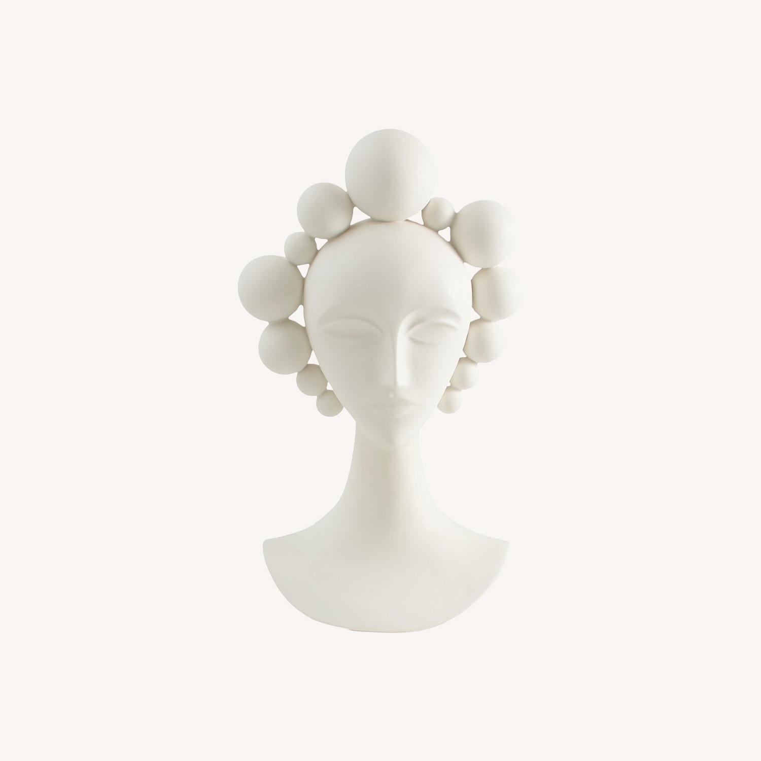Jonathan Adler Camille Bust White Porcelain Décor - image-0