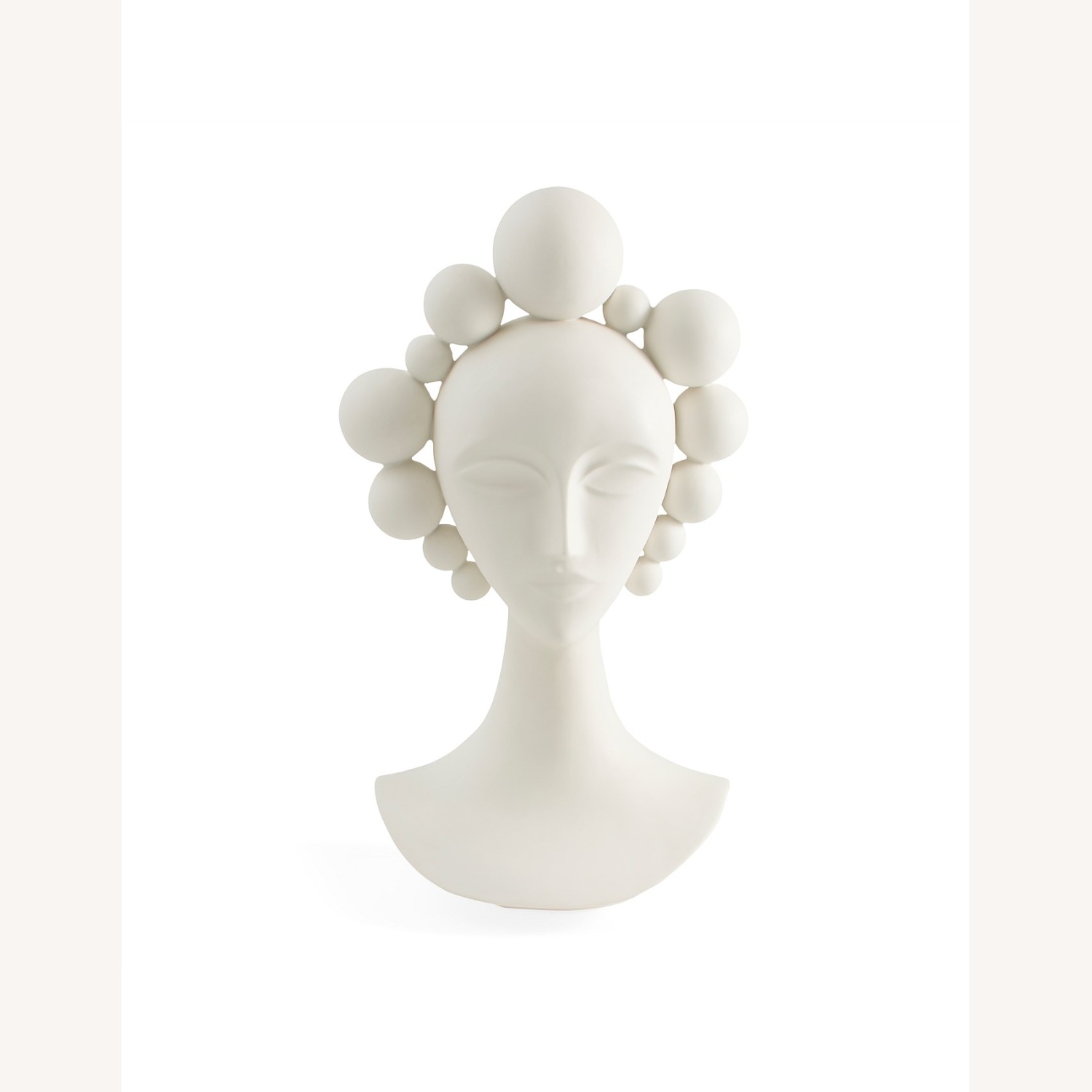 Jonathan Adler Camille Bust White Porcelain Décor - image-0