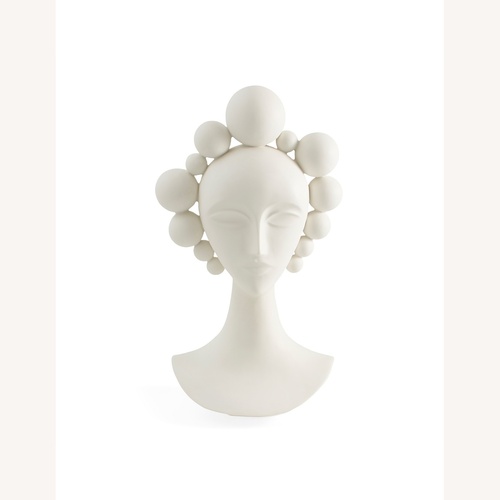 Used Jonathan Adler Camille Bust White Porcelain Décor for sale on AptDeco