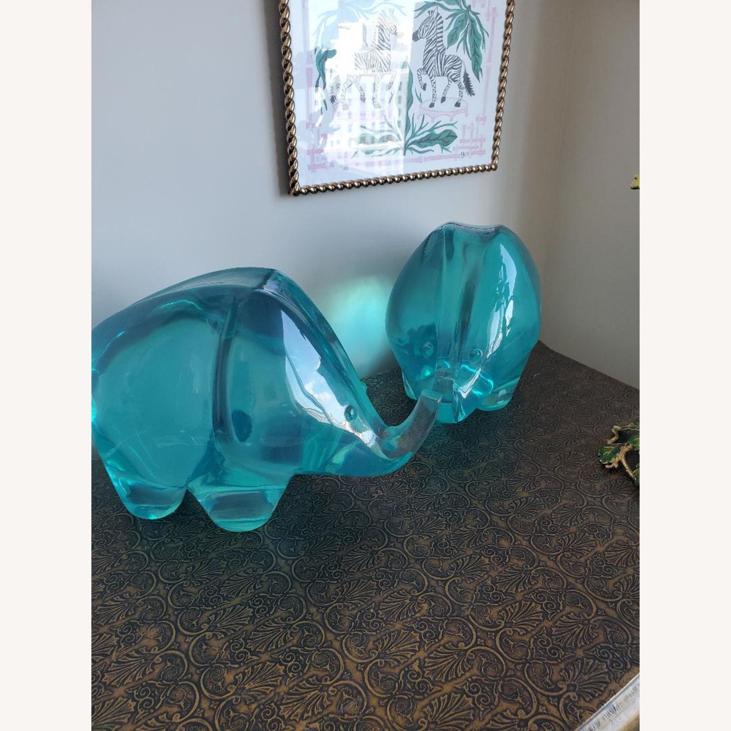 Jonathan Adler Green Acrylic Elephants - image-3