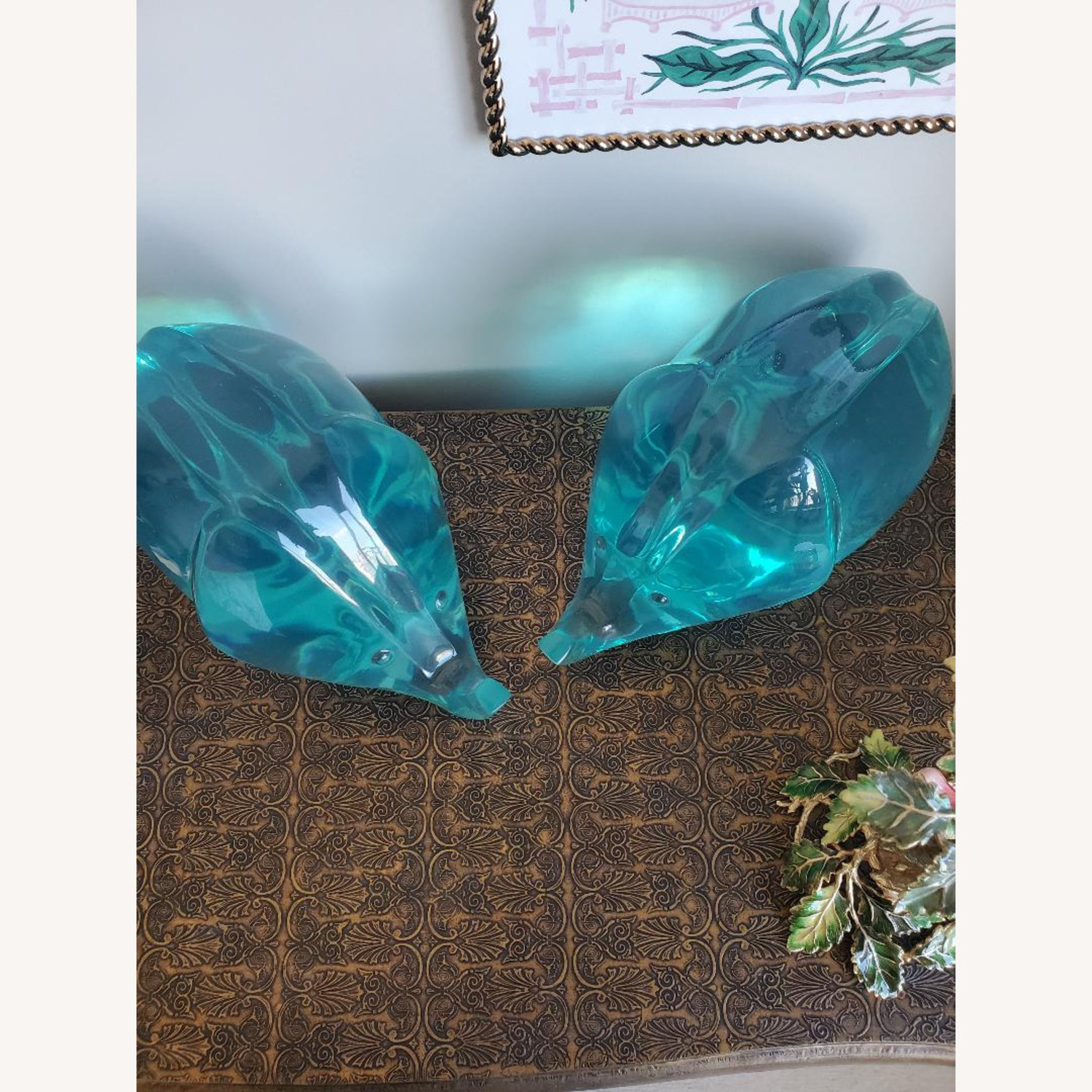 Jonathan Adler Green Acrylic Elephants - image-2